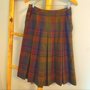 Salvatore Ferragamo Vintage Plaid Skirt